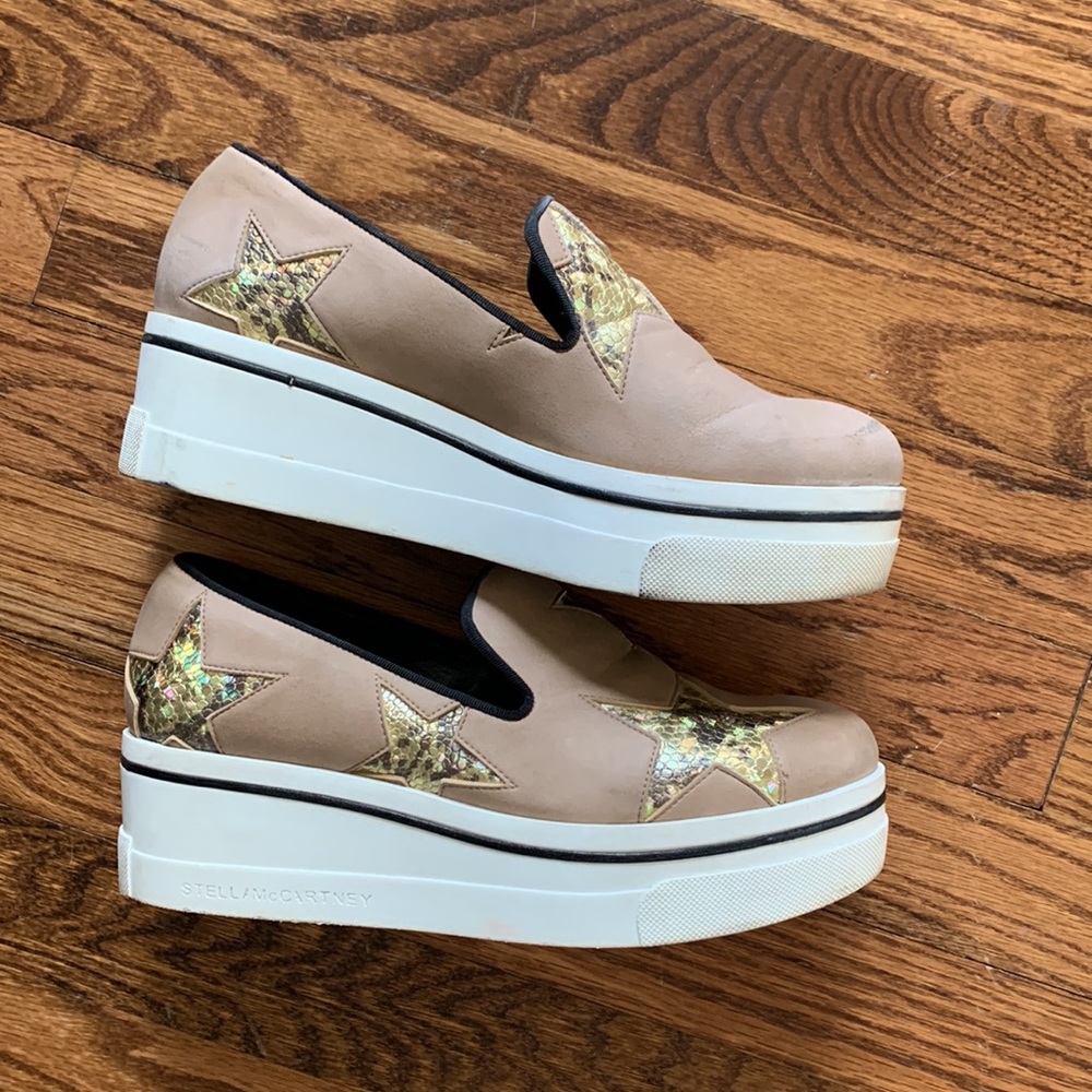 Stella McCartney sand color Platform Sneakers - NFS so not buy - Picture 2 of 11